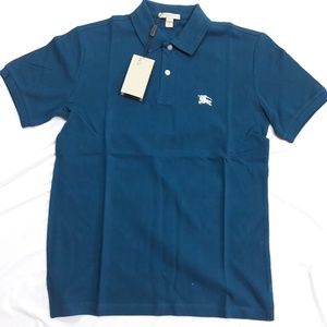 BURBERRY BRIT MEN`S POLO REGATTA BLUE LARGE